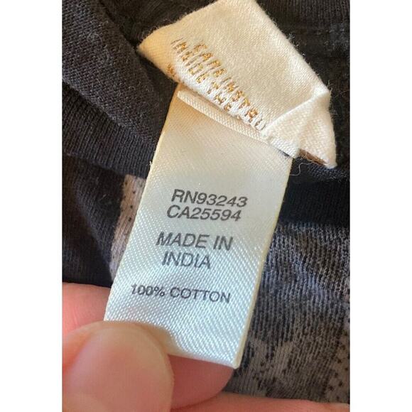 Diesel Printed Short Sleeve Top Size XS Women’s Black - Picture 4 of 9